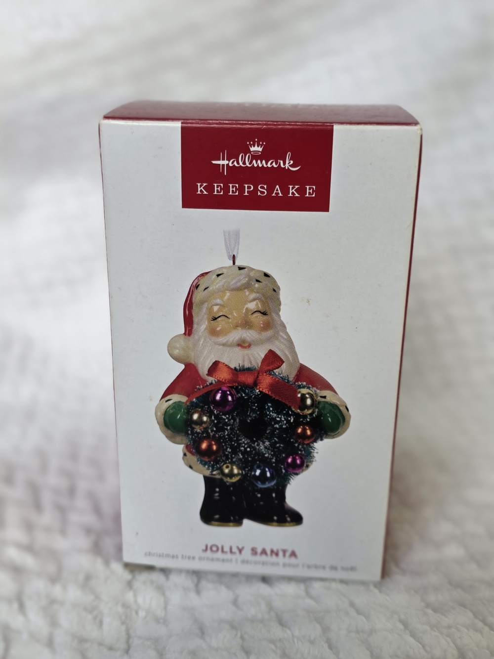 Hallmark Keepsake Jolly Santa Ornament - Red, White, Black, Green YEAR 2022
